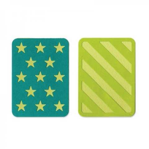 Sizzix Thinlits Die Set 2PK - 3" x 4" Cards 659889
