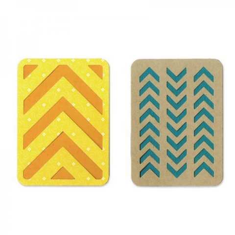 Sizzix Thinlits Die Set 2PK - 3" x 4" Cards 659890