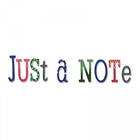 Sizzix Thinlits Die Set 79PK - Just a Note Alphabet 660111