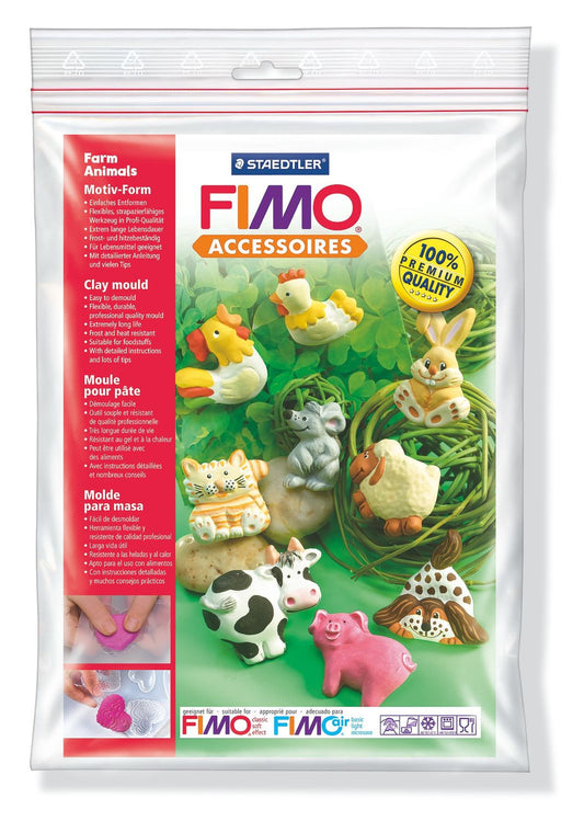 Stampo da colaggio FIMO Animali della Fattoria 8742 01