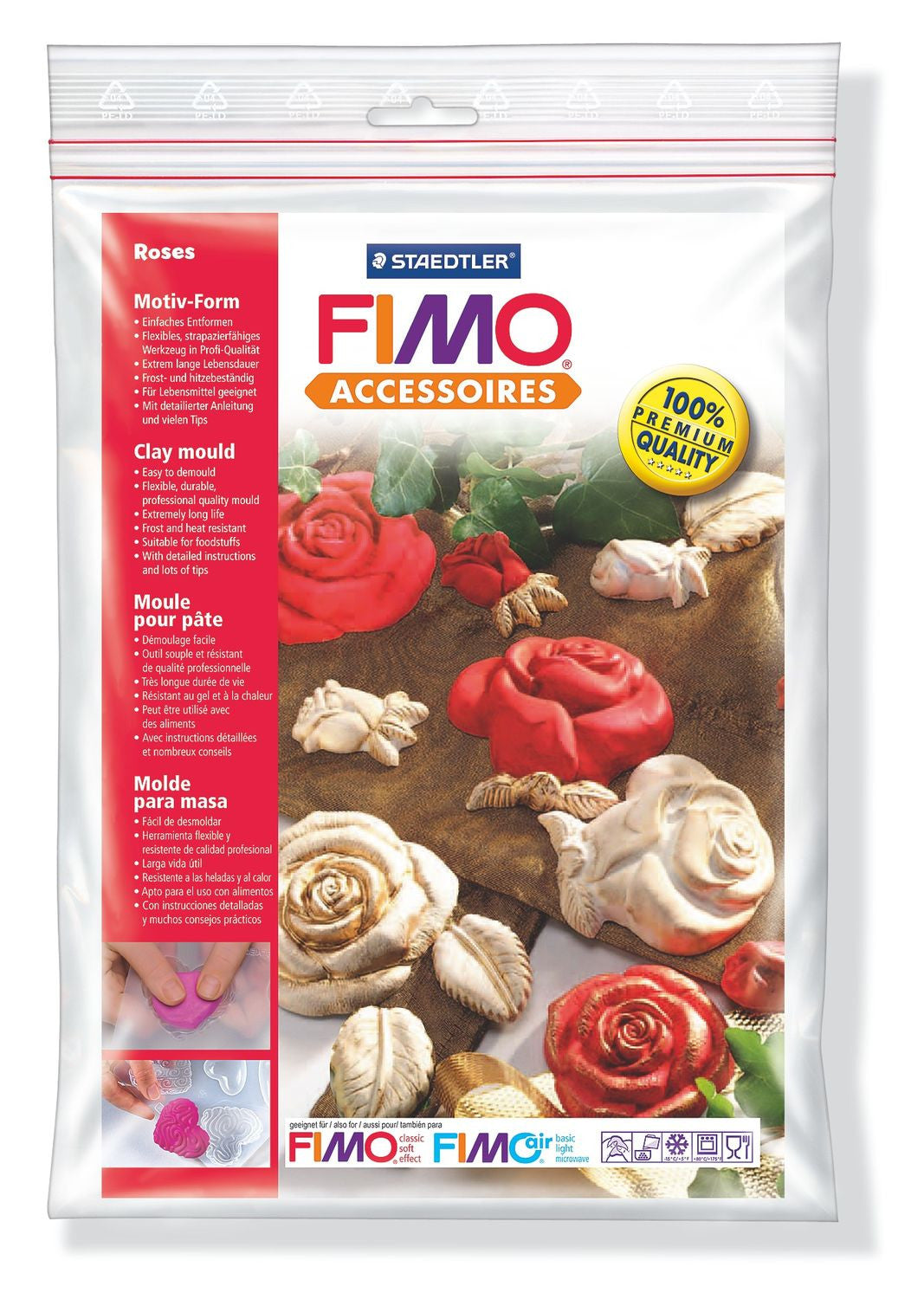 Stampo da colaggio FIMO Rose 874236