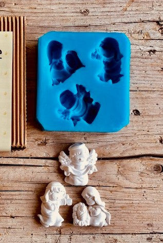 Stampo in silicone 25 DICEMBRE Natività ed Angelo