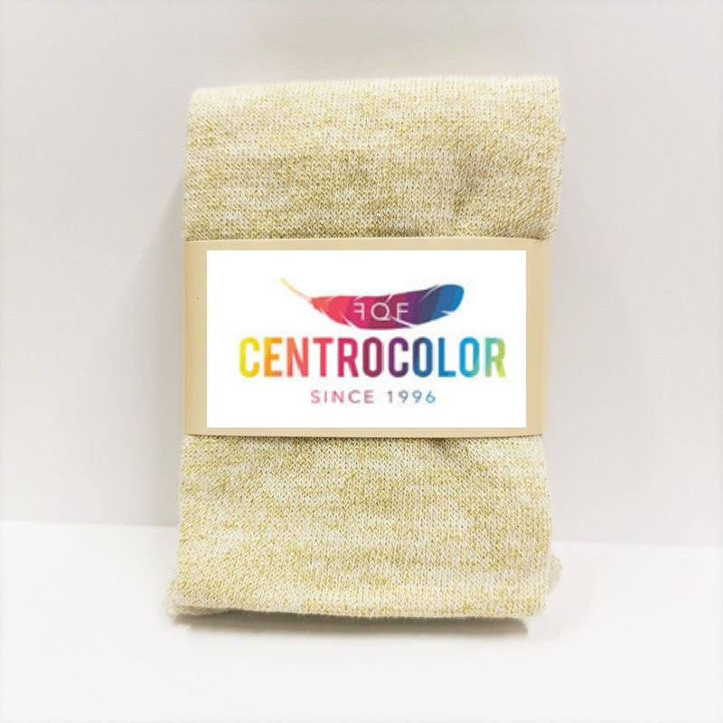 Tubolare Elasticizzato Panna e Glitter Oro 8 cm