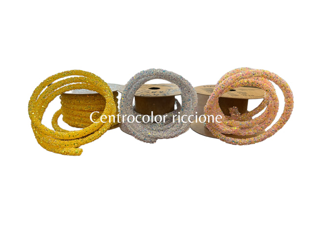 Tubolare Glitter rigido con foro