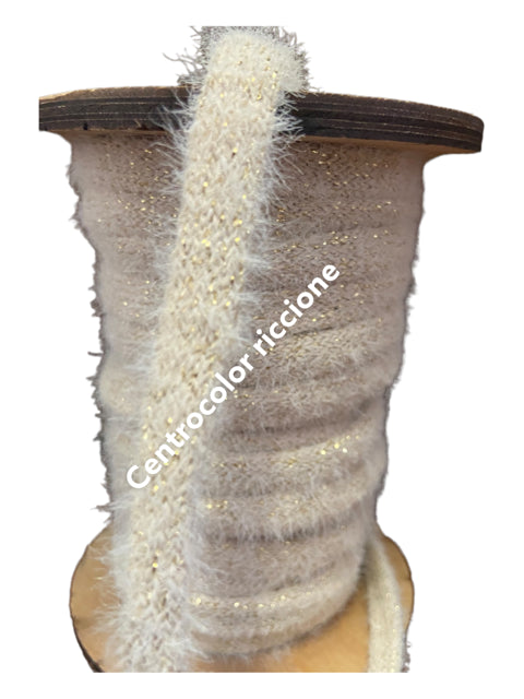 Tubolare lurex peluches 1cm al metro