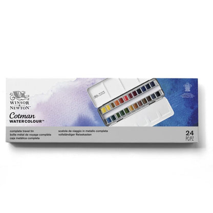 Winsor & Newton Cotman Acquarello confezione di metallo sketchers - 24 mezzi-godet